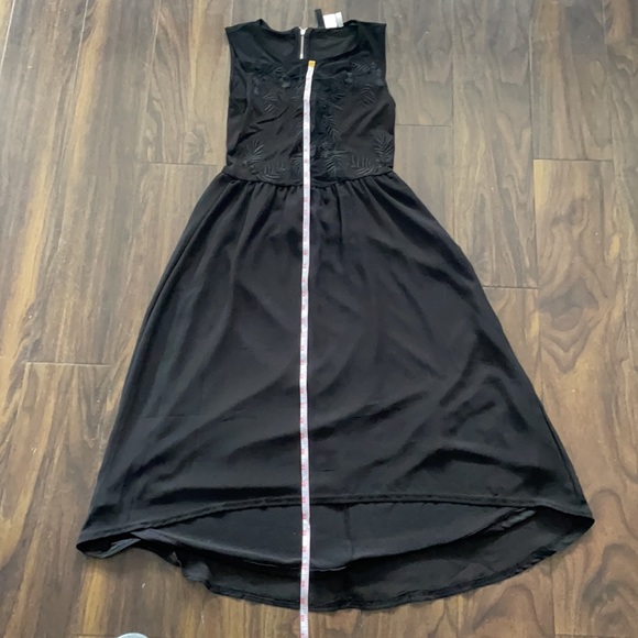 Black H&M Sleeveless Mesh Chiffon Dress - Picture 11 of 14